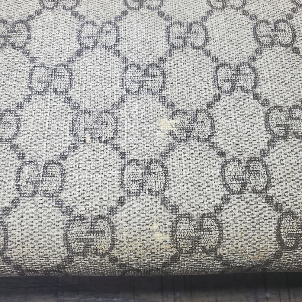 GUCCI GG Logo Ribbon PVC Zip Around Long Wallet - Picture 3 of 16